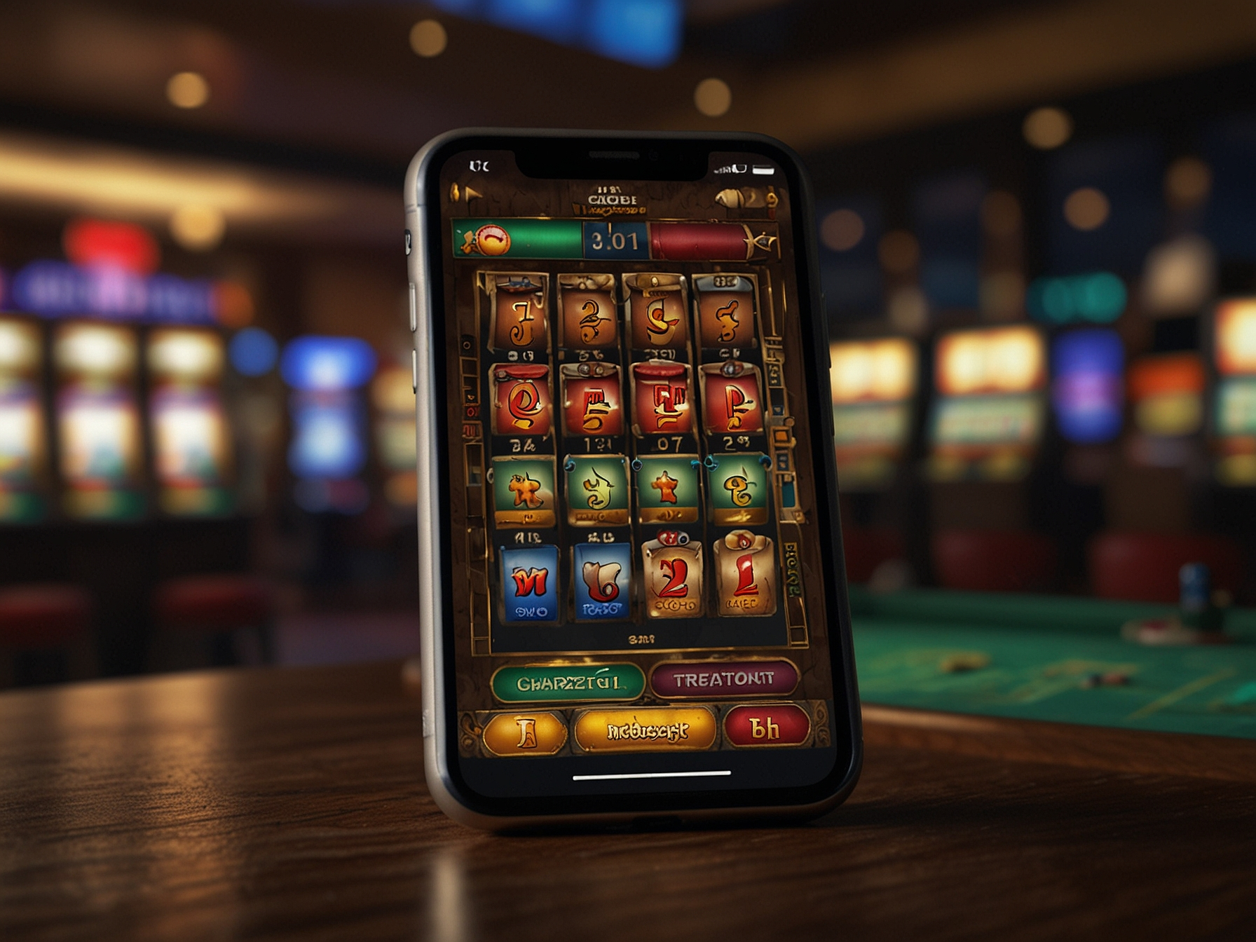 Mobile app shown on phone